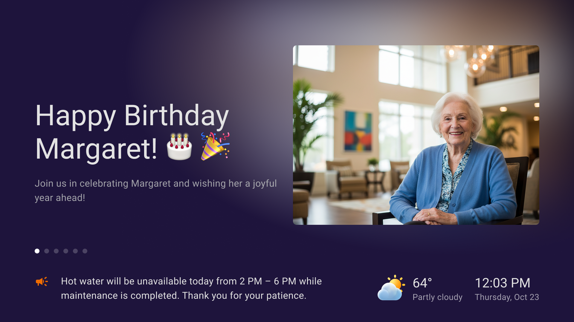 Birthday on Serenity Display