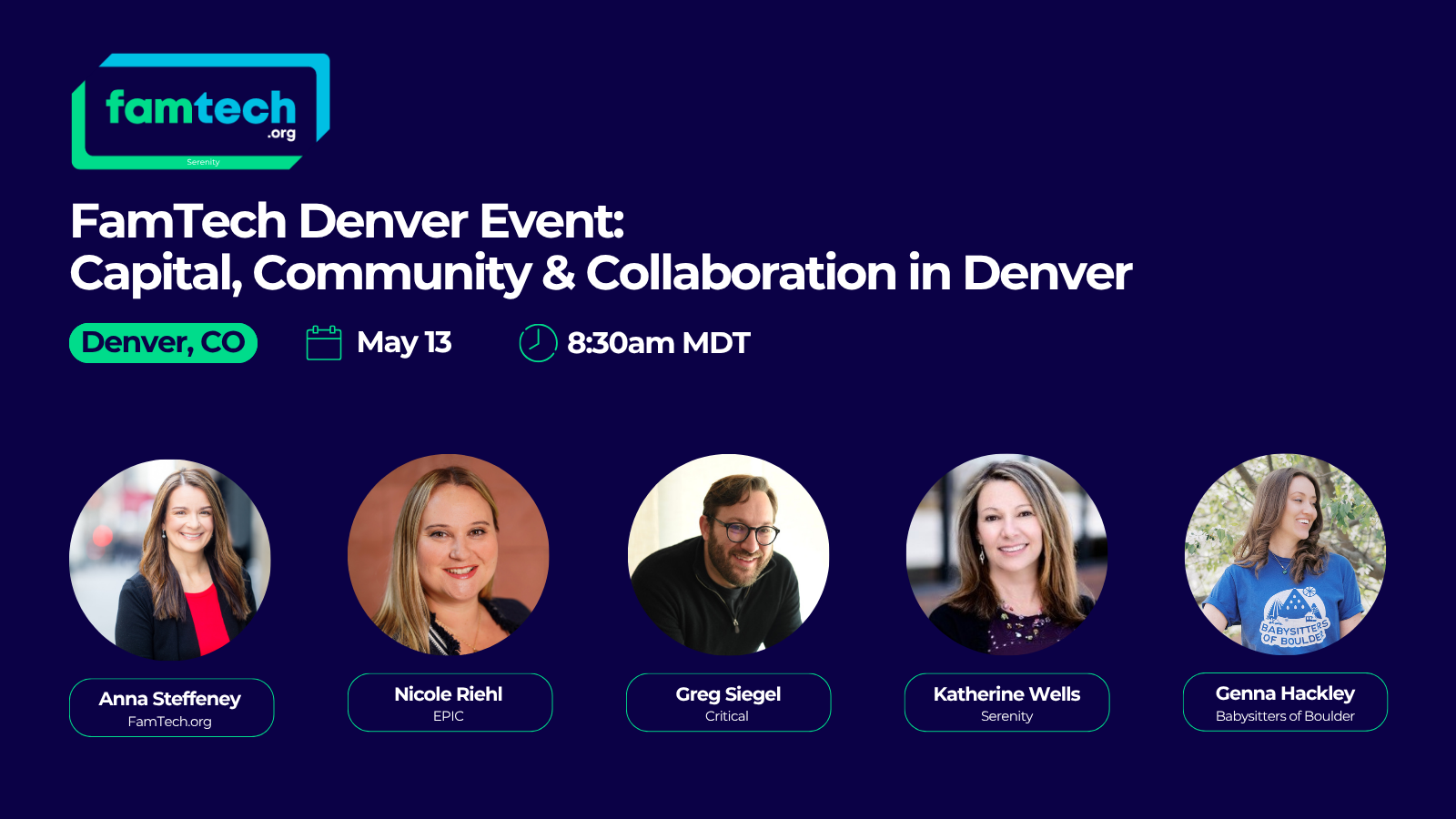 FamTech Event Panelists May 2026